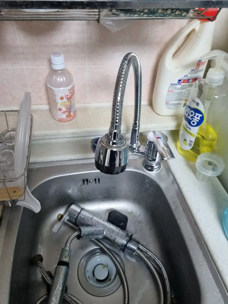 싱크대 수전 교체 17